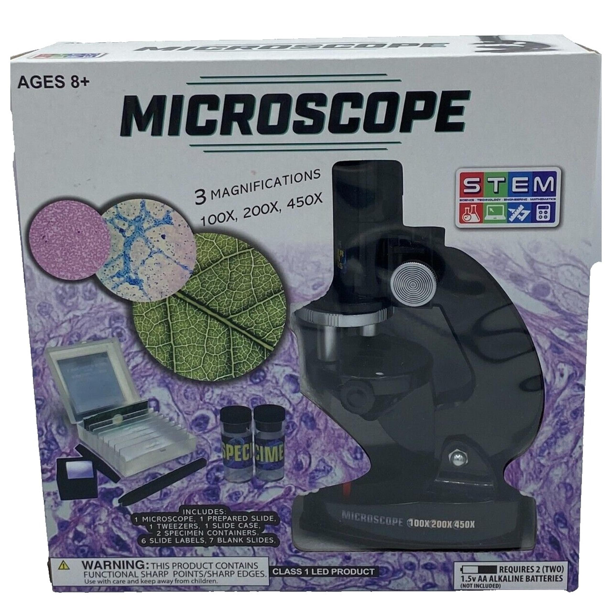 Microscope STEM by Gener8 NIB with slides & case, tweezers, containers, labels