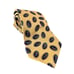 Kuppenheimer Premier Edition 90s Gold Silk Necktie Navy Blue Paisley 3.75 W x 58
