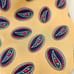 Kuppenheimer Premier Edition 90s Gold Silk Necktie Navy Blue Paisley 3.75 W x 58