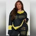 Los Angeles Hockey Jersey - Black/Yellow Size Small REFFNB