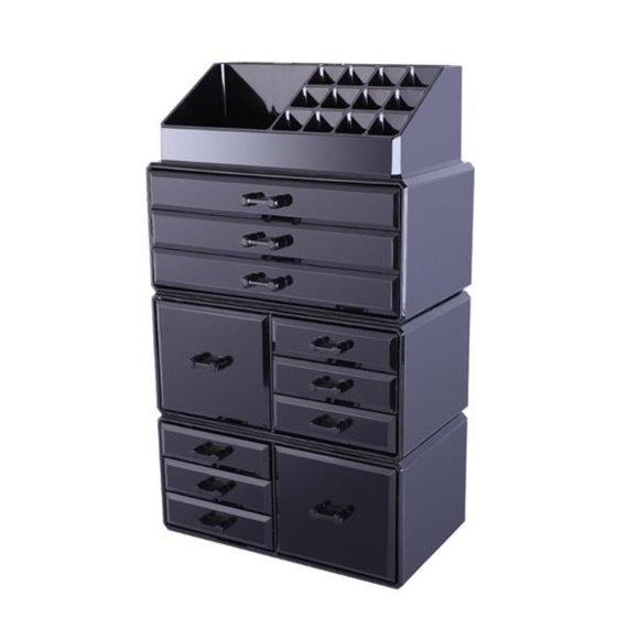 4pcs/Set Plastic Cosmetics Storage Rack