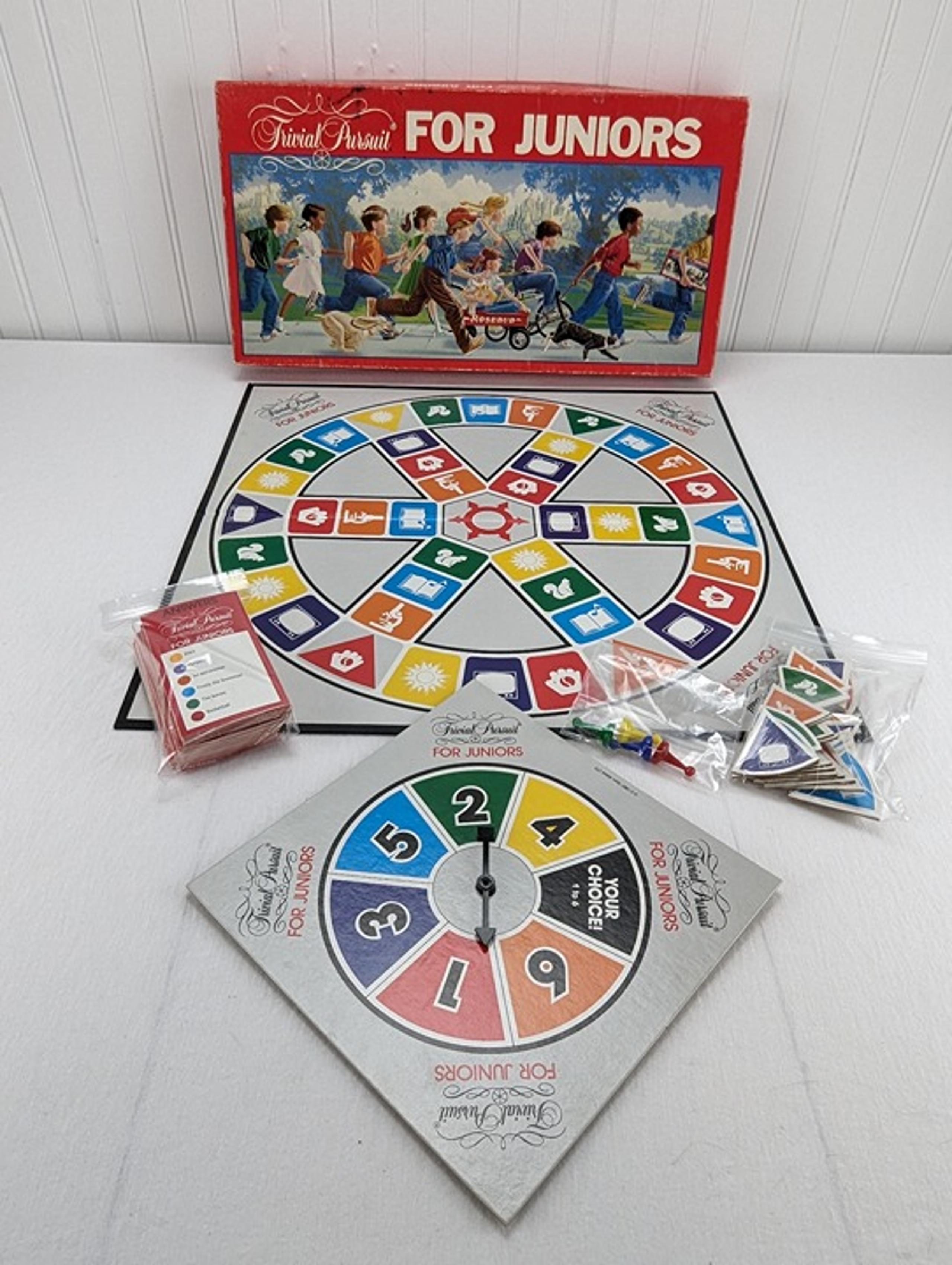 Vintage Trivial Persuit for Juniors Board Game 1987 Horn Abbot Kids Game