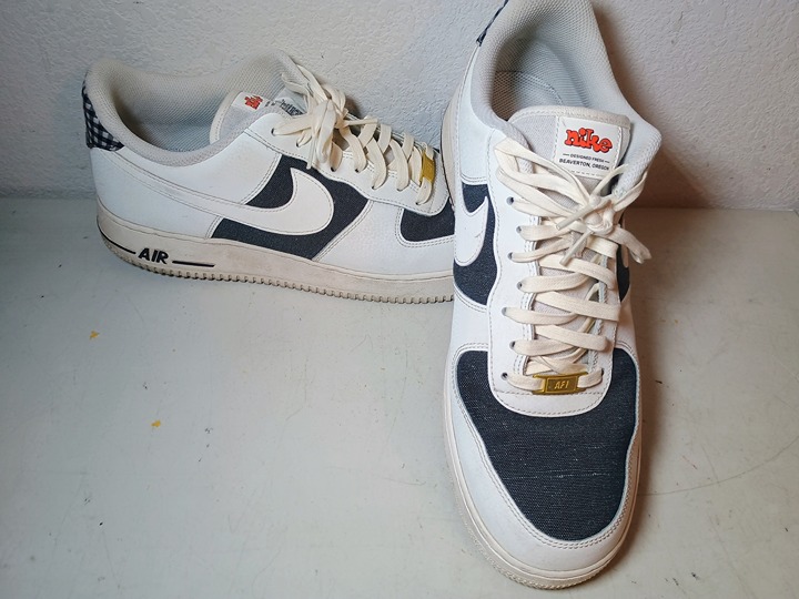 Nike Air Force 1 Low 'Designed Fresh' Sail Dark Smoke Grey FJ4021-133 Men's 12.5