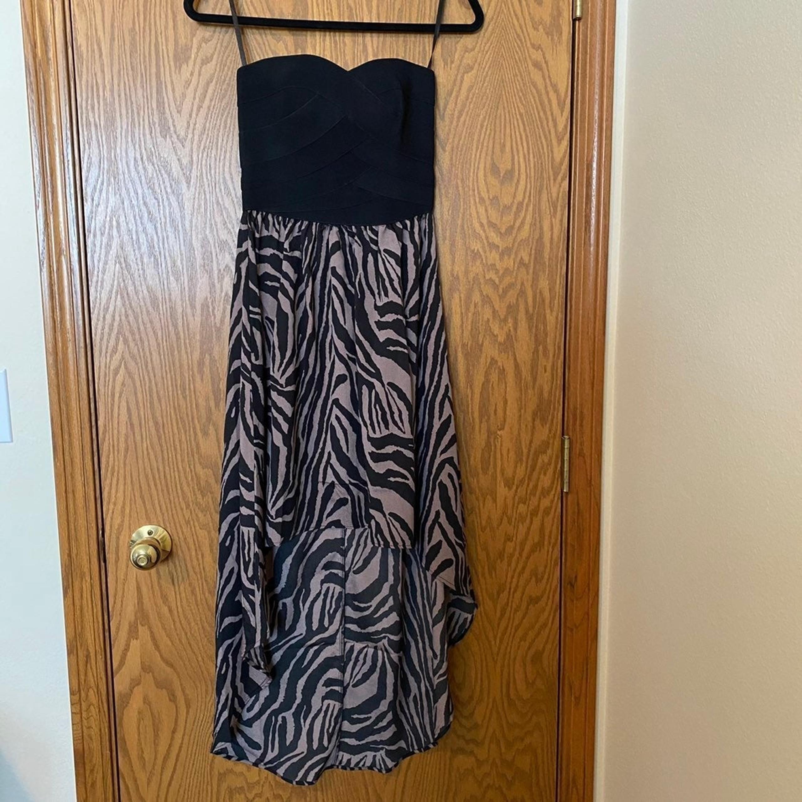 High Low Animal Print Dress