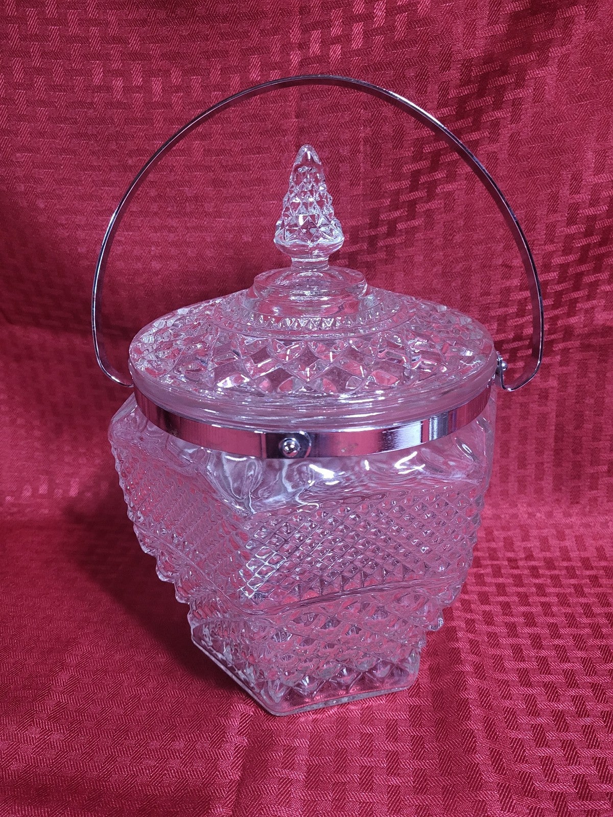 Vintage Glass Ice Bucket