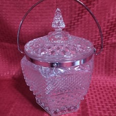 Vintage Glass Ice Bucket