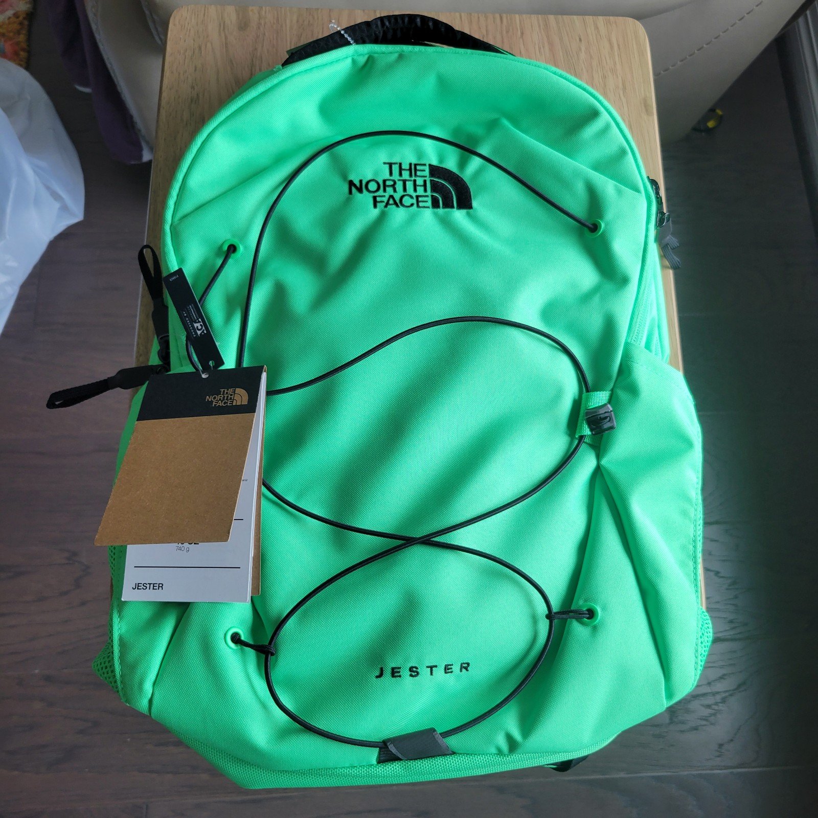 THE NORTH FACE Jester Everyday Laptop Backpack, Chlorophyll Green/TNF Black, One