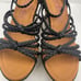 Zodiac leather braided straps espadrille wedge sandals women Size 10M