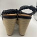 Zodiac leather braided straps espadrille wedge sandals women Size 10M