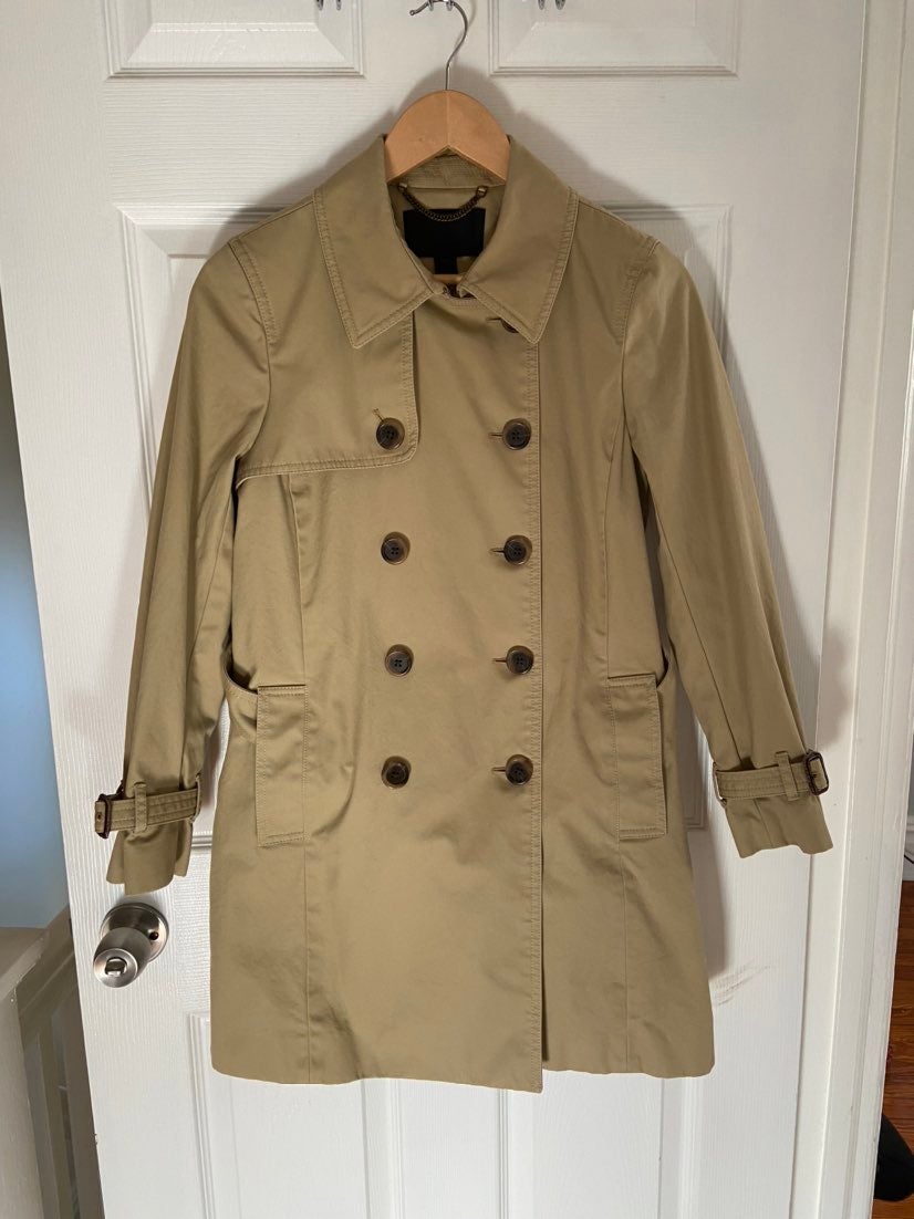 J. Crew Double Breasted Trench Coat