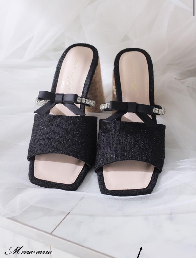 【2025A/W新作★送料無料】 Emmie Emme M Rribbon tweed mule 靴