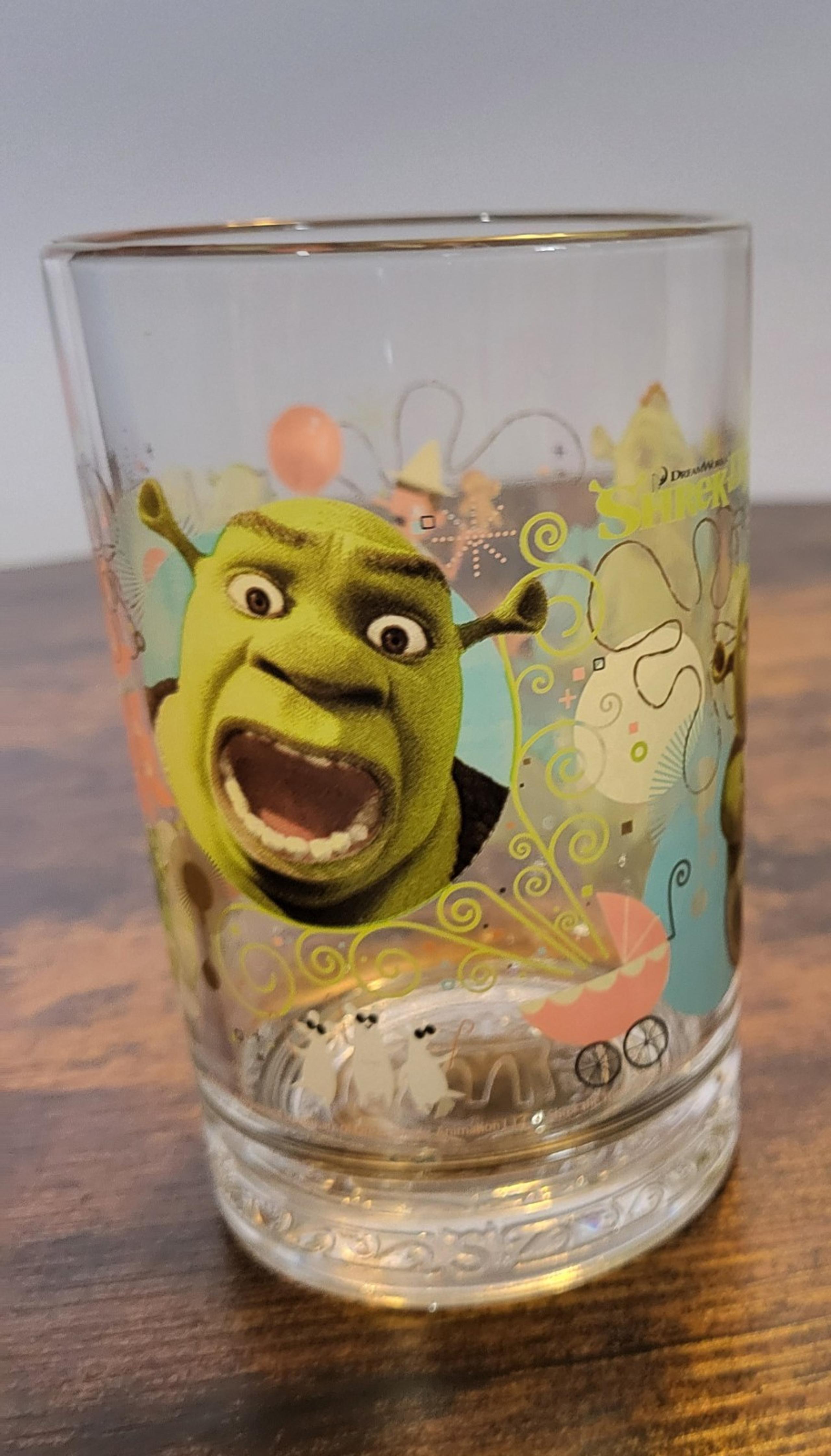 2007 Shrek the third Collectors Glass Tumbler - Mcdonald's