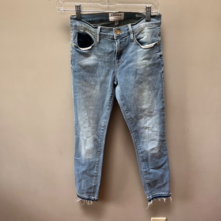 Frame Size 25 Le Skinny de Jeanne Crop Denim Jeans