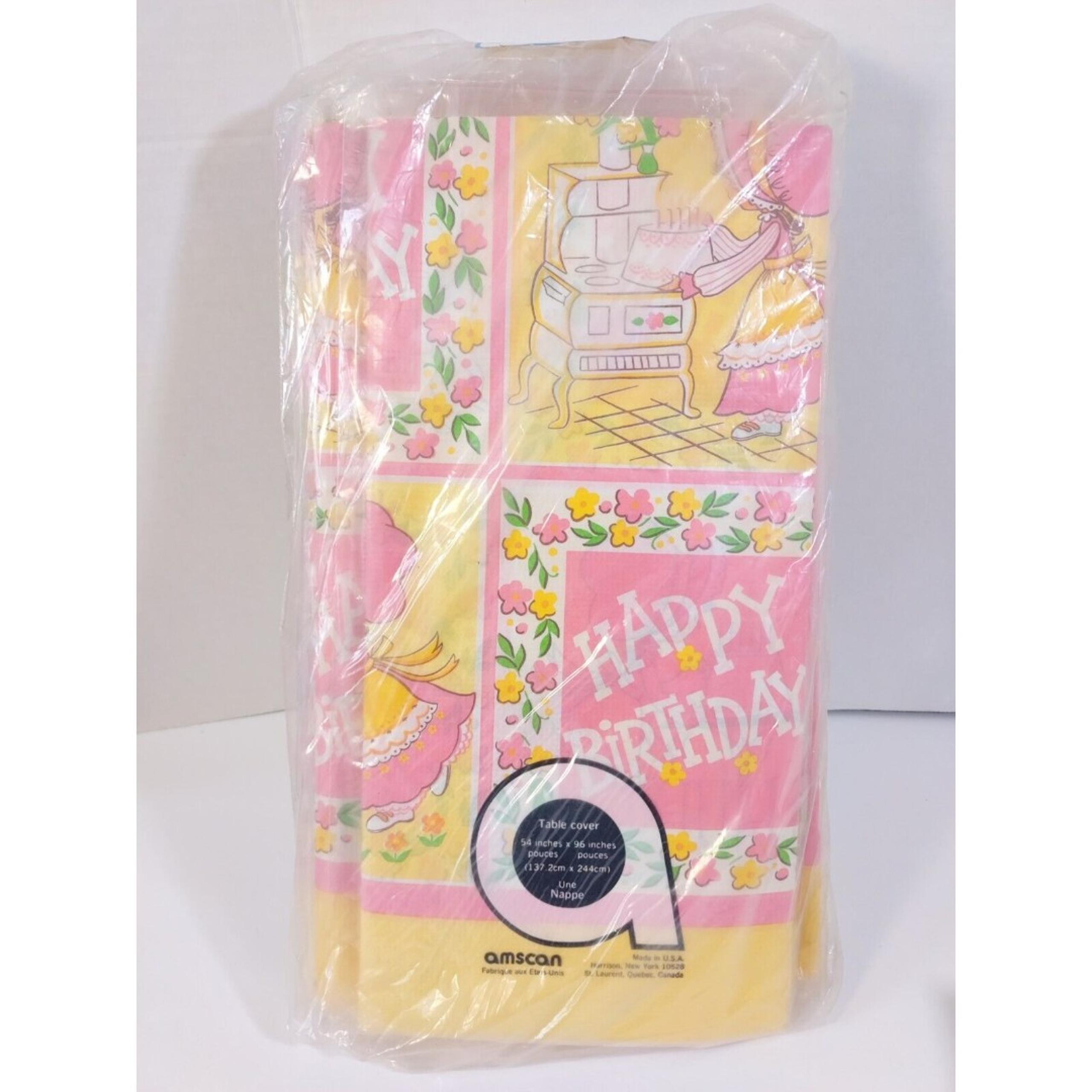 Vintage Amscan Table Cover Cloth Bonnie Baker Lot Of 6 New Rare