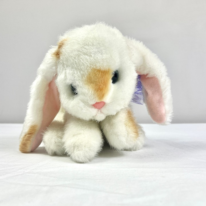 Vintage Tyco Bunny Bunny Bunnies Plush White Tan 1994
