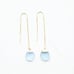 Rise Hawaii Sea Glass Threader Earrings Sky Blue