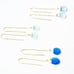 Rise Hawaii Sea Glass Threader Earrings Sky Blue