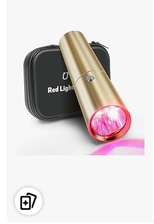 Red light therapy handheld device new never used, with travel case