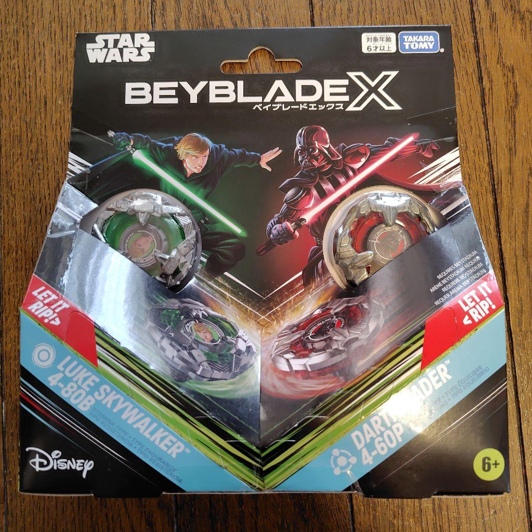 Beyblade X Luke Skywalker 4-80B Darth Vader 4-60P