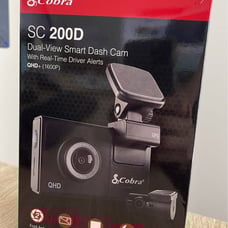 Cobra Smart Dash & Rear Cam SC 200D QHD 1600P Voice WiFi GPS 16GB Shared Alerts