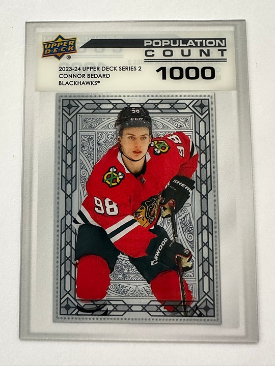 2023-24 Upper Deck Connor Bedard Population Count 1000 #PC-60 Rookie (RC)