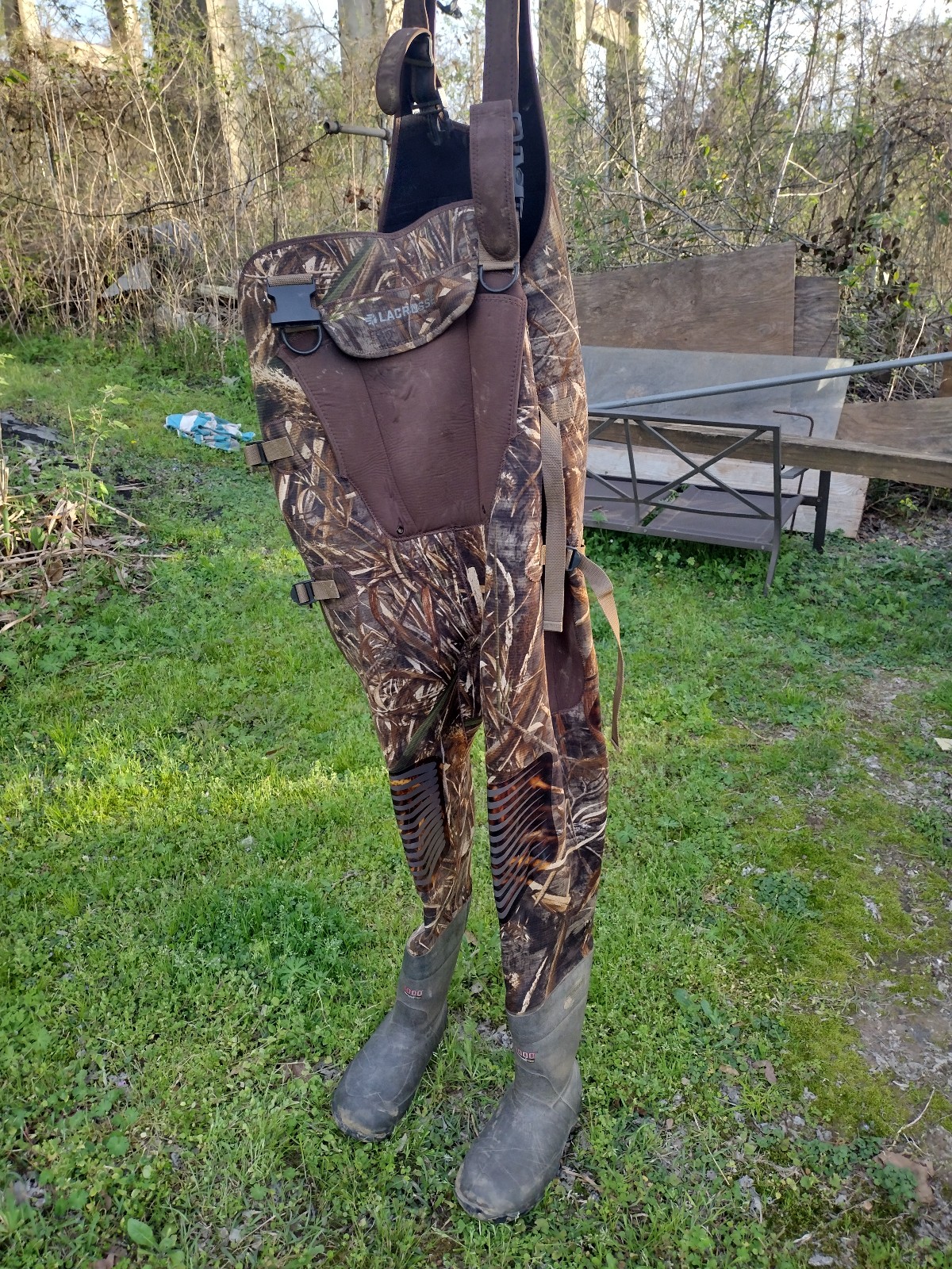 Lacrosse chest wader's insulated size 10