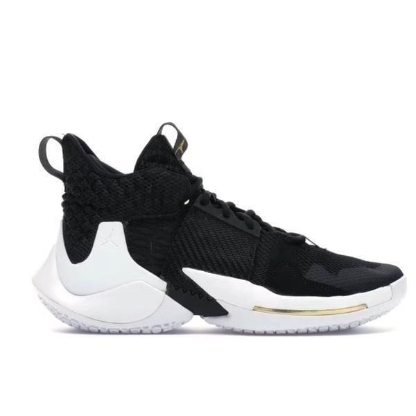 NIKE Air Jordan Why Not Zer0.2 Black White Sneakers Size 11.5
