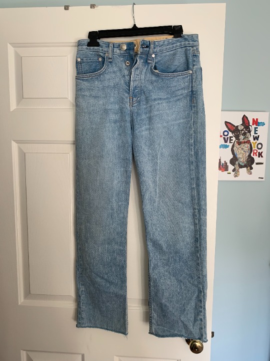 Maya High Rise Ankle Straight Jean / 25