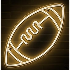 New Football LED Neon Sign Light Home Wall Decoration Cool Sports Decor Signs