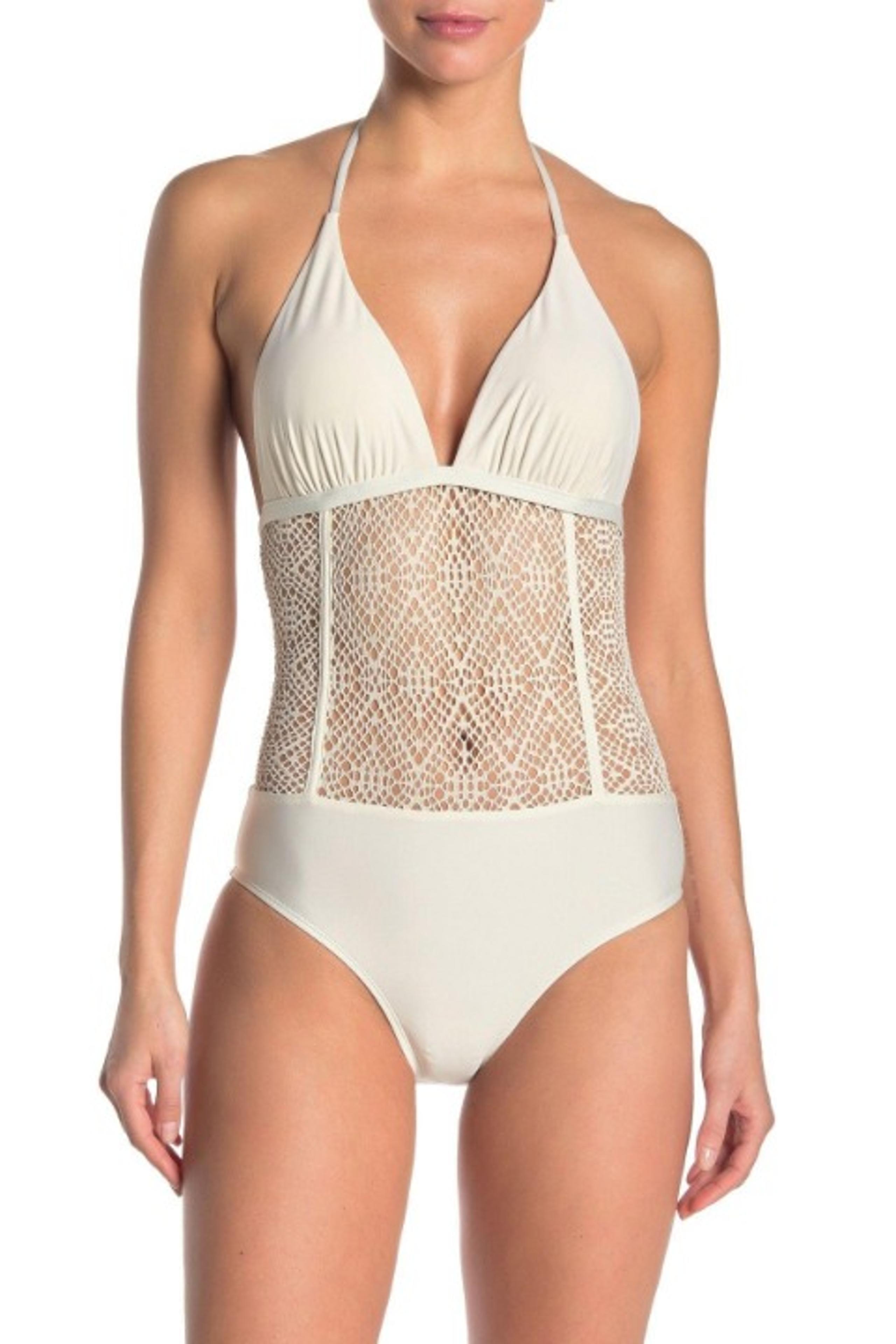 Ella Moss Crochet One Piece Swimsuit NWT