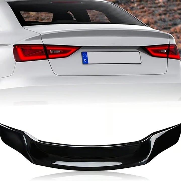 2014-2020 AUDI A3(8V) Sedan Rear Spoiler PG R Style Gloss Black Brand New
