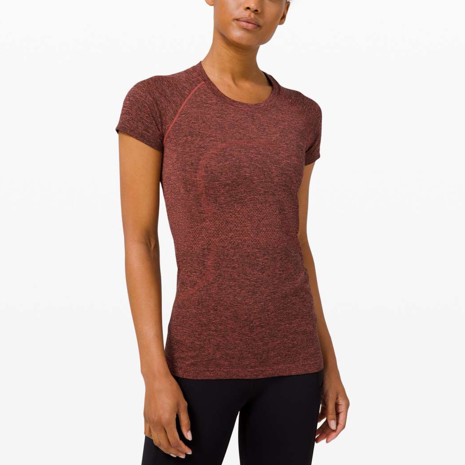 Lululemon Swiftly Tech Short Sleeve 2.0 Sz 8 In Flare / Black