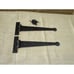 2 PRIMITIVE HAND FORGED Door Hinges, Hinge, Cabinet, Iron, 12 Doors