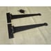 2 PRIMITIVE HAND FORGED Door Hinges, Hinge, Cabinet, Iron, 12 Doors