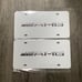 Mercedes Benz white Brand New Front Vanity Metal Plate Frame Holder (2 Pack)