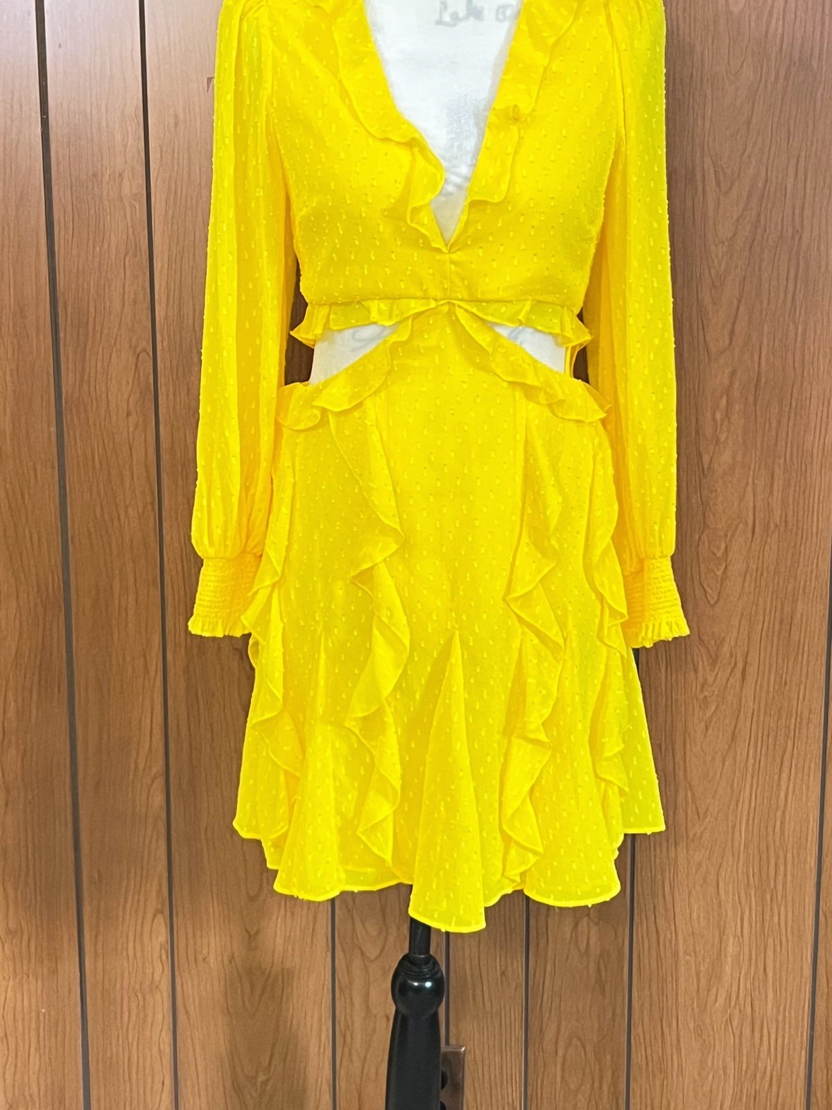ALICE + OLIVIA Mitzi Cut Out Godet Minidress size 6 mini