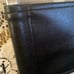 Directors chair stainless steel metal leather back & seat