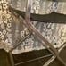 Directors chair stainless steel metal leather back & seat