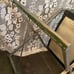Directors chair stainless steel metal leather back & seat