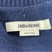 Zadig & Voltaire blue Jeremy Crochet logo Sweater size medium