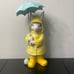 New Large Easter FAO Schwarz Umbrella Bunny Rabbit in Raincoat