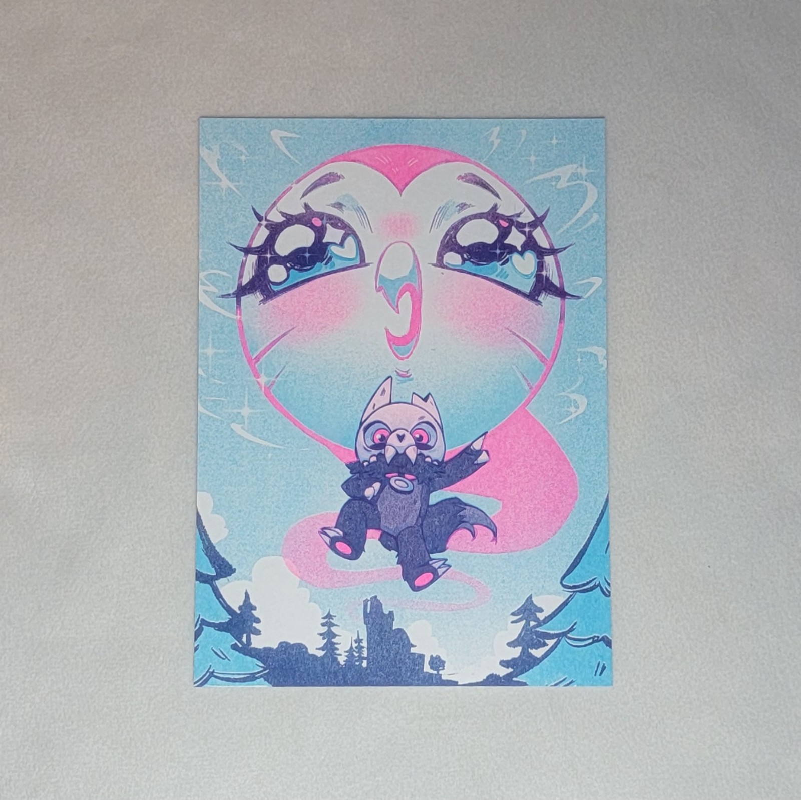 Hootcifer and King Demonlord Mini Print Studio Bag Egg Kickstarter Exclusive