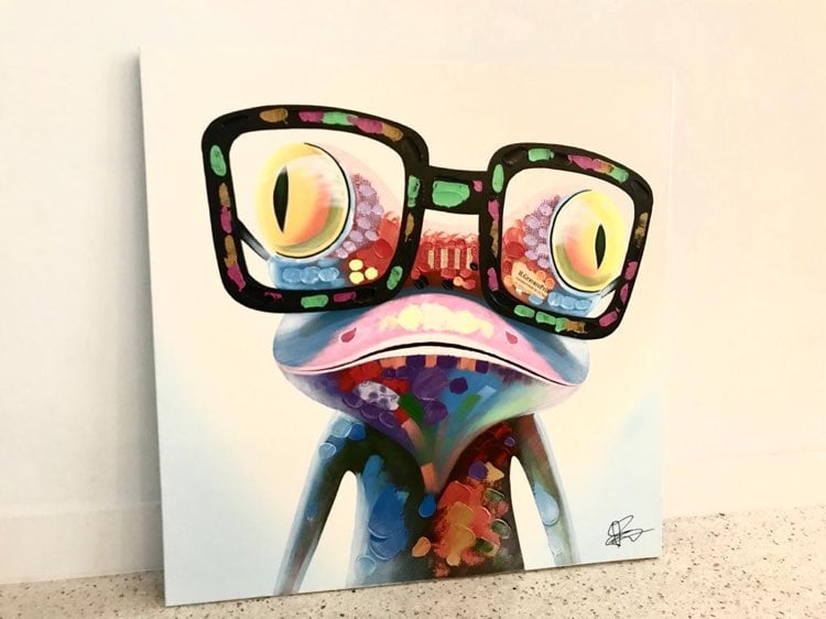 SMART FROG ARTWORK/PAINTING