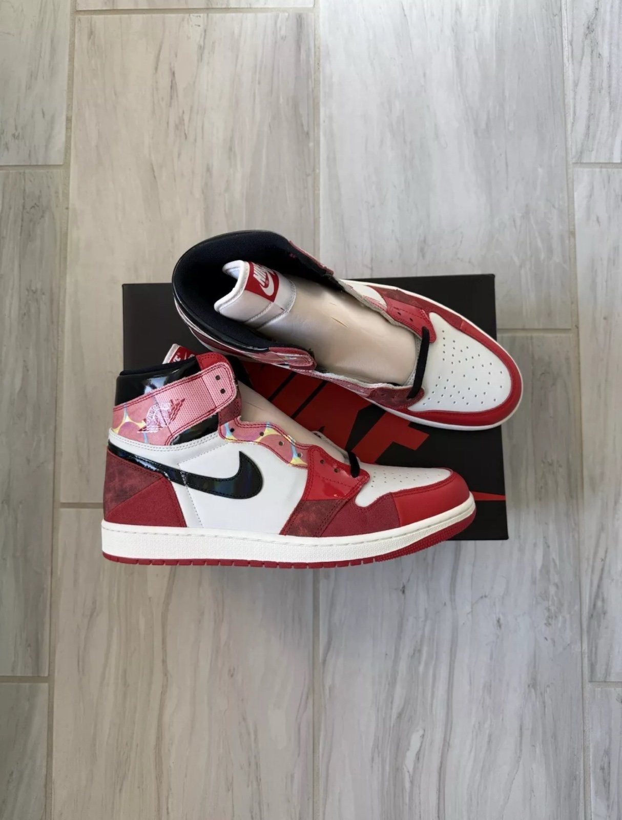 Jordan 1 High OG Spider Man Across the Spiderverse Size 13