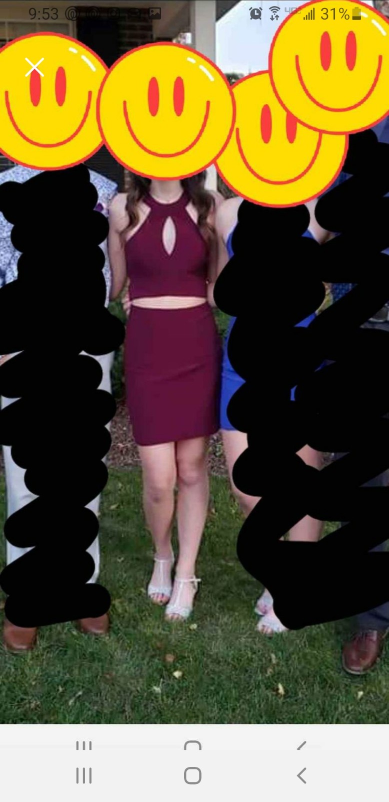 Homecoming/Prom two piece dress.