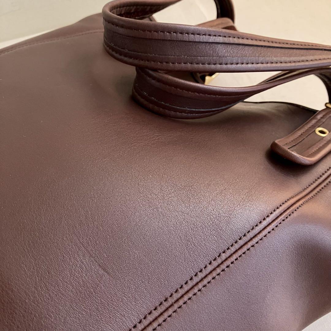 Old Coach Tote Bag Genuine Leather OLD COACH 90s USA