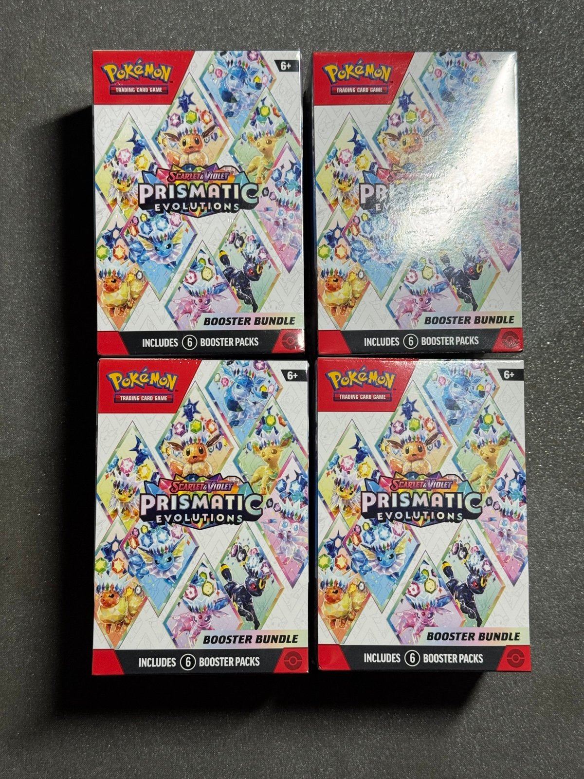 Set of 4 Pokémon Prismatic Evolutions Booster Bundles