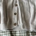 beige button up v-neck sweater vest