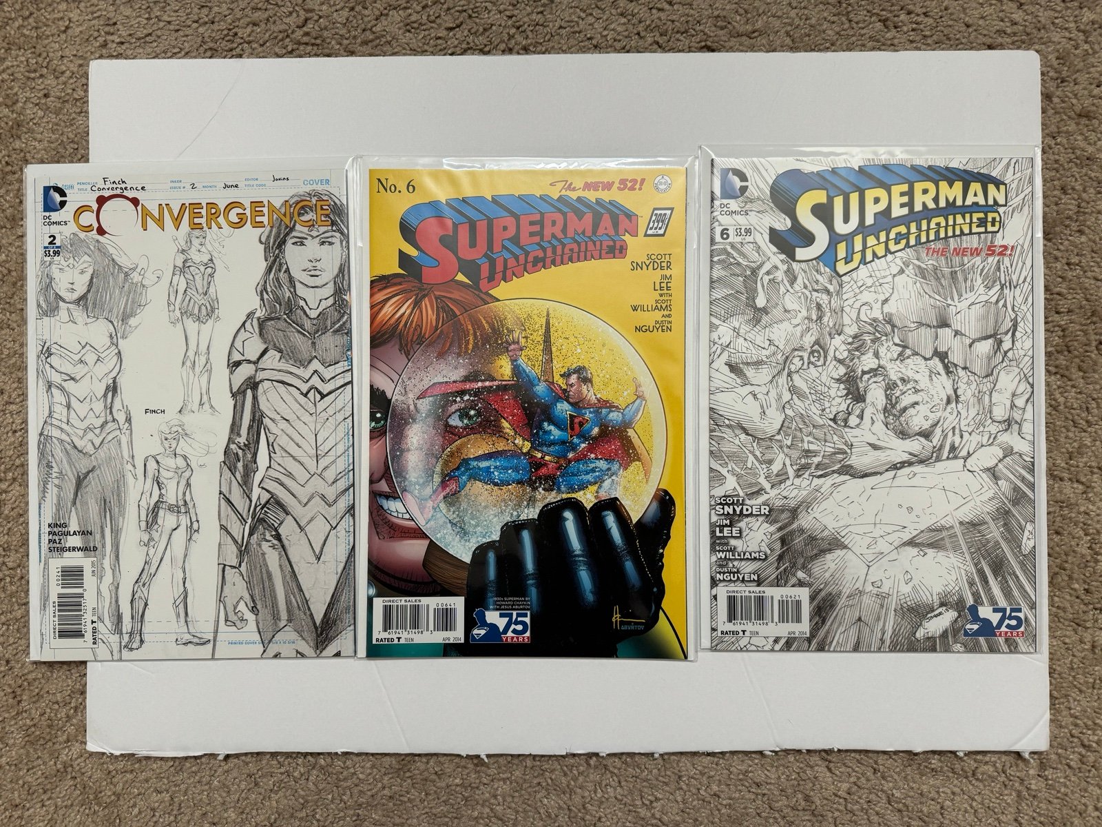 Superman #6 x2 & Convergence #2 bundle 1:100 incentive