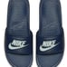 Nike Mens Benassi Navy Slides SZ 14